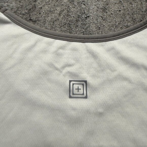 5.11 Tactical Tank Top Men 2XL White Gray Colorblock Performance - Picture 8 of 12